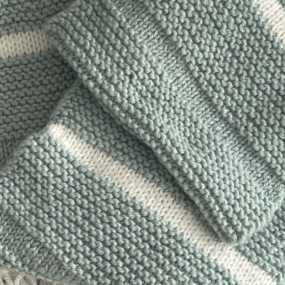 NWOT: Hand-Knit Wool Scarf - Unisex 🌿 New • Fringed Ends. - Picture 6 of 10